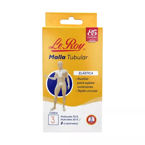 MALLA TUBULAR CALIBRE 3 x 2m LE ROY CAJA CON 2pz